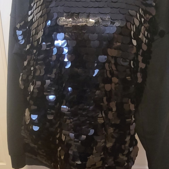 Black Sequined Sweatshirt - Picture 5 of 8